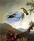 Amethyst Hummingbirds by Martin Johnson Heade